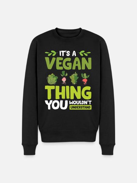 Vegan vegans - Men's Premium Organic Jumper - black