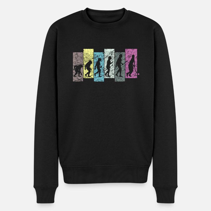 Cadeau de hockey sur l’évolution - Pull Premium bio Homme - noir