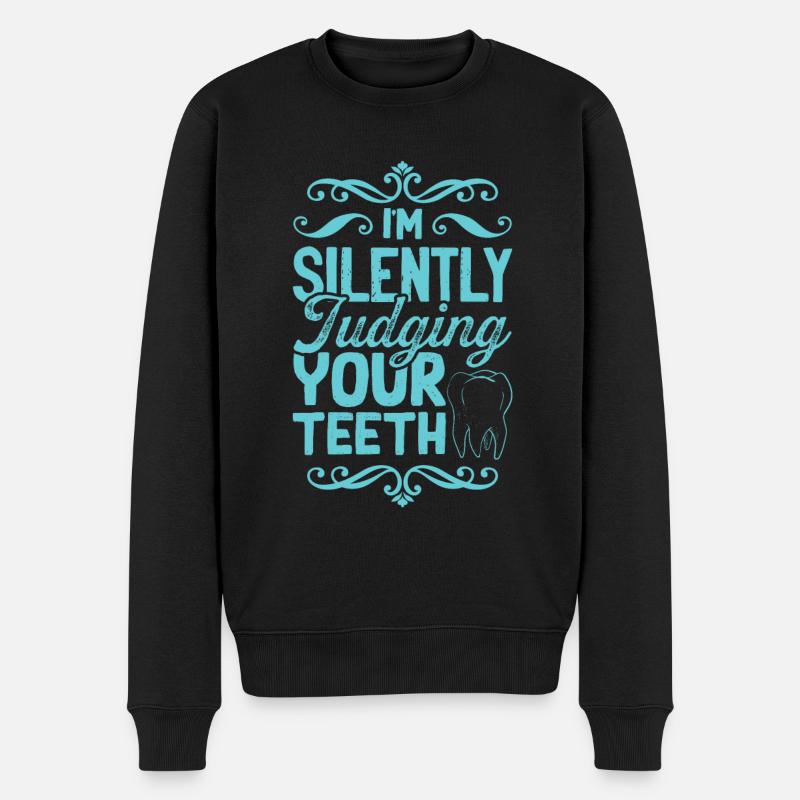 Dentiste dentaire - Pull Premium bio Homme - noir