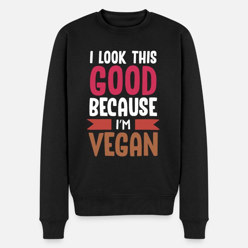 Vegans végétaliens - Pull Premium bio Homme - noir