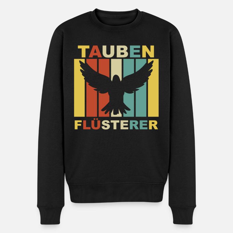 Tauben Geschenk Taubenflüsterer - Männer Premium Bio Pullover - Schwarz
