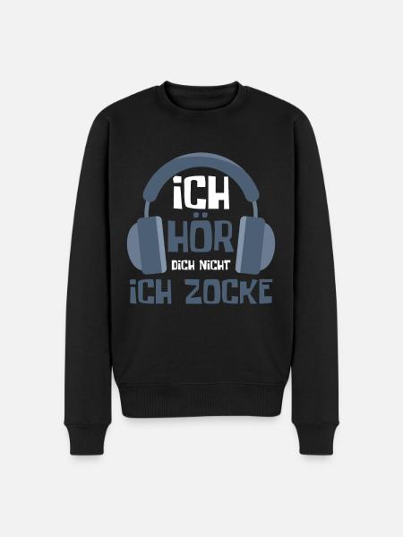 Gaming Game Gamer - Männer Premium Bio Pullover - Schwarz