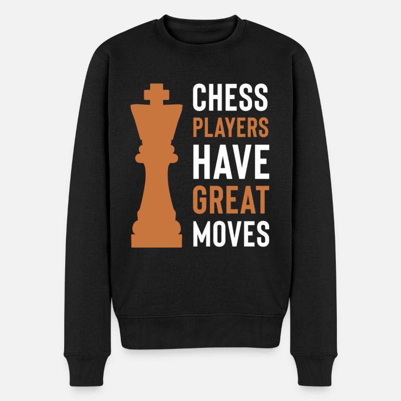 Jeu Échecs joueurs - Pull Premium bio Homme - noir