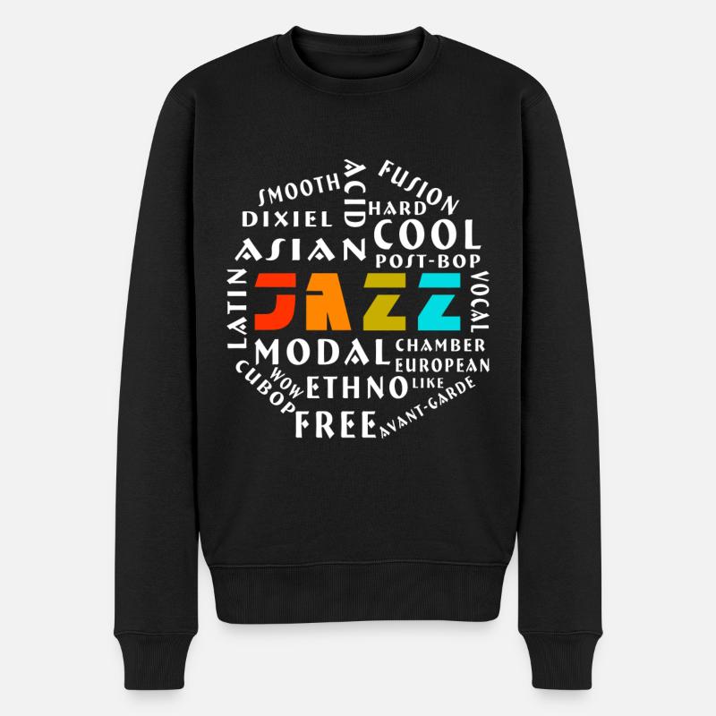 Jazzs style jazz jazz avec jazz - Pull Premium bio Homme - noir