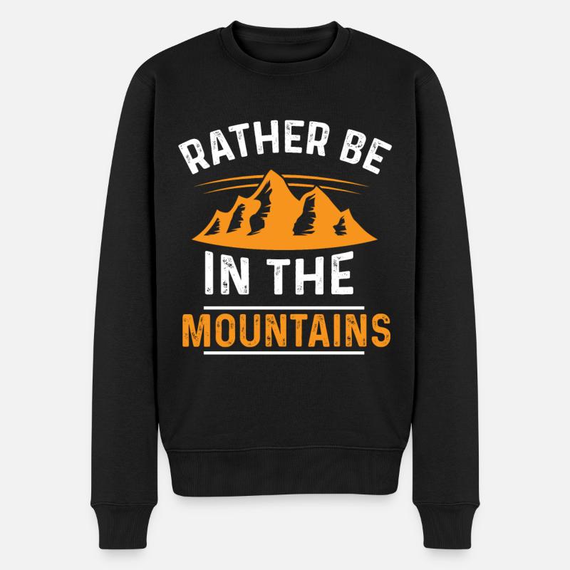 mountains spruch - Pull Premium bio Homme - noir