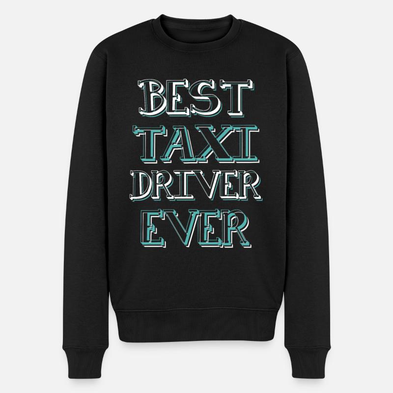 bester taxi fahrer - Männer Premium Bio Pullover - Schwarz