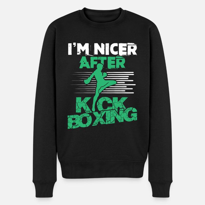 kickboxing sport - Pull Premium bio Homme - noir
