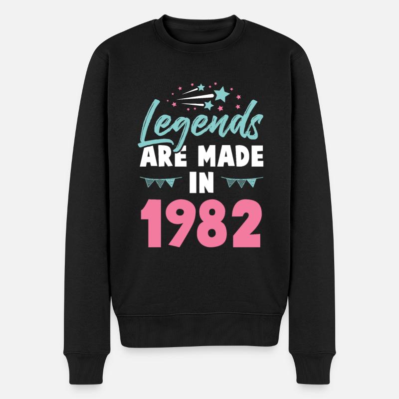 1982 anniversaire - Pull Premium bio Homme - noir