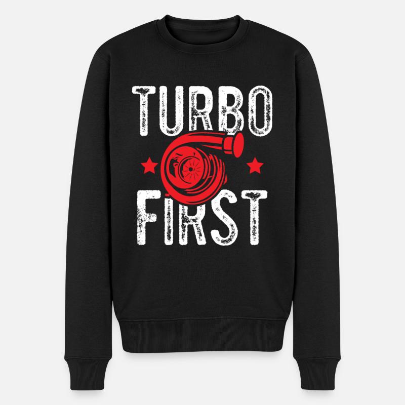 turbo tuning - Pull Premium bio Homme - noir