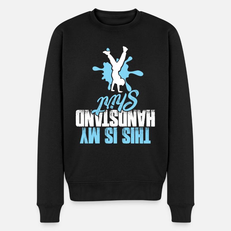 handstand cheerleading - Pull Premium bio Homme - noir