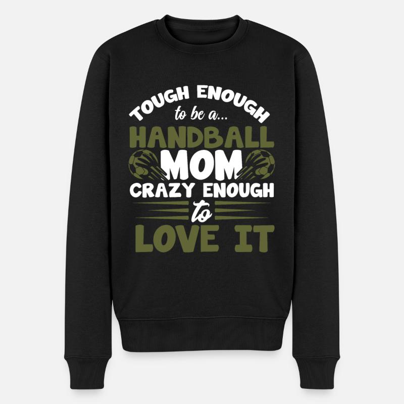 handball maman maman - Pull Premium bio Homme - noir