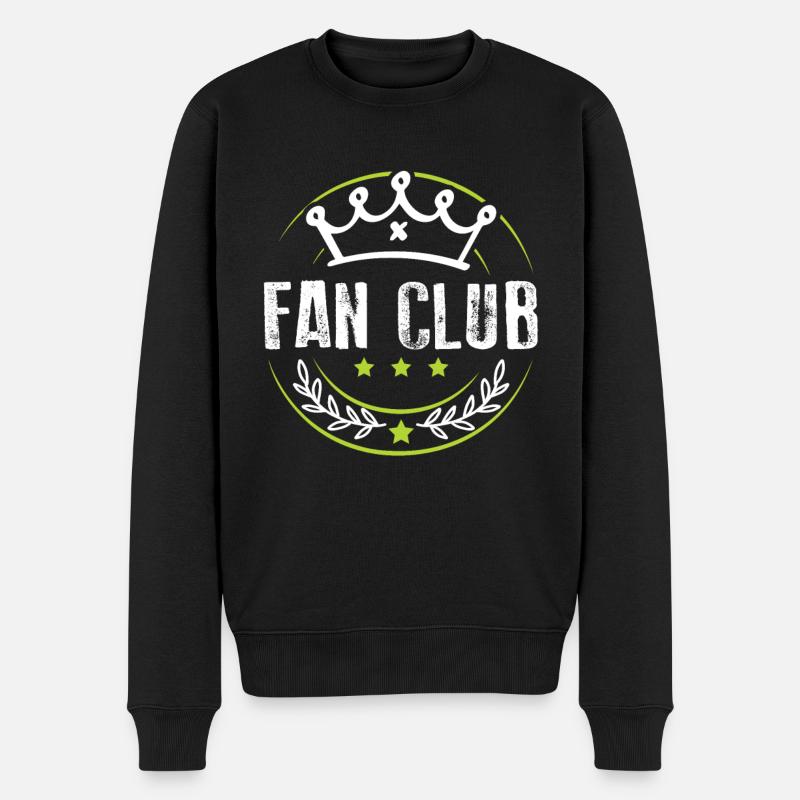 Fan Club - Pull Premium bio Homme - noir