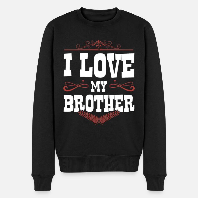 J’aime mon frère - Pull Premium bio Homme - noir