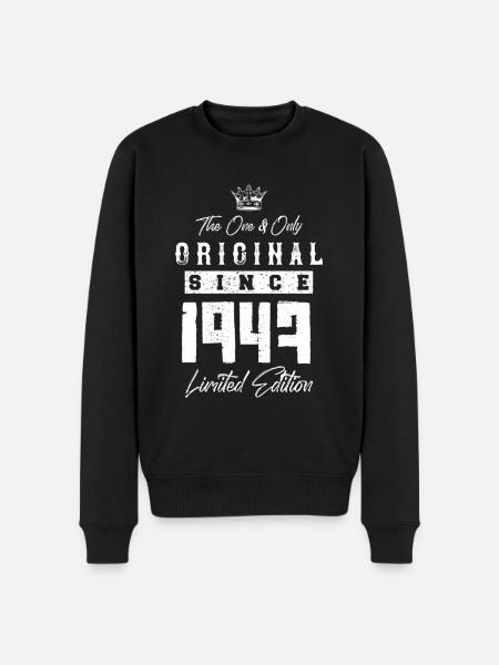 1947 limited edition - Men's Premium Organic Jumper - black