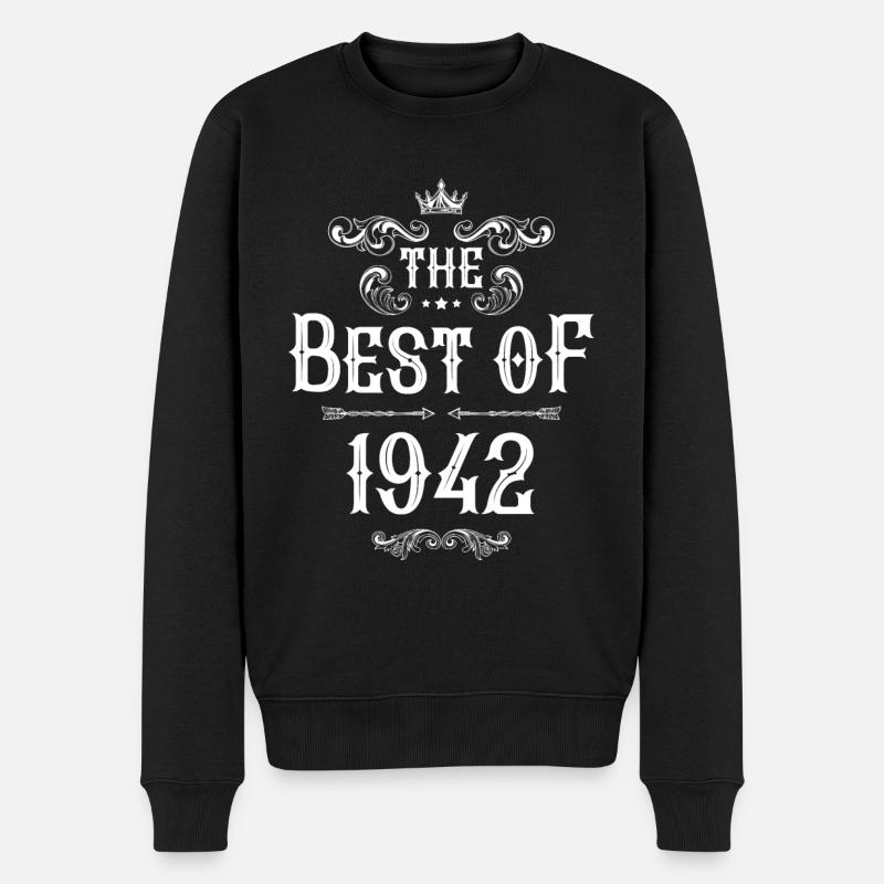 1942 best of - Männer Premium Bio Pullover - Schwarz