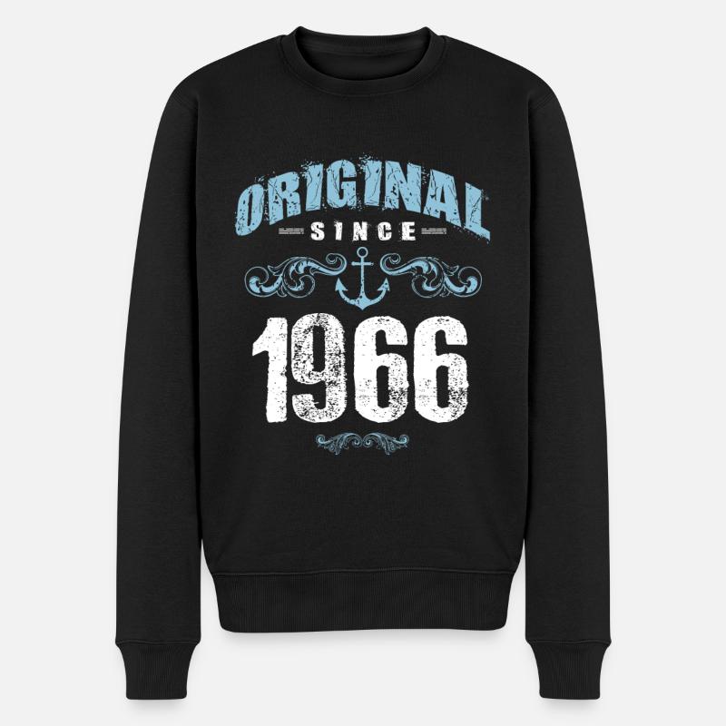 1966 original since - Männer Premium Bio Pullover - Schwarz