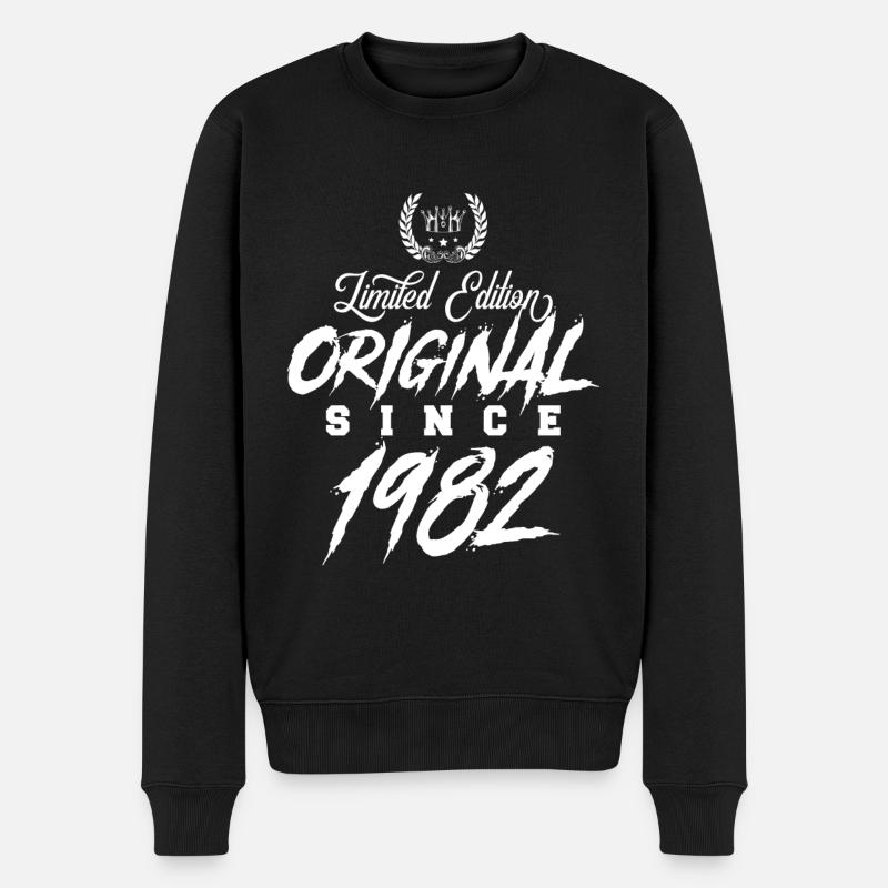 Édition limitée 1982 - Pull Premium bio Homme - noir