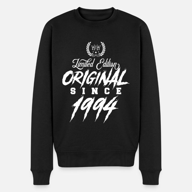 1994 limited edition - Männer Premium Bio Pullover - Schwarz