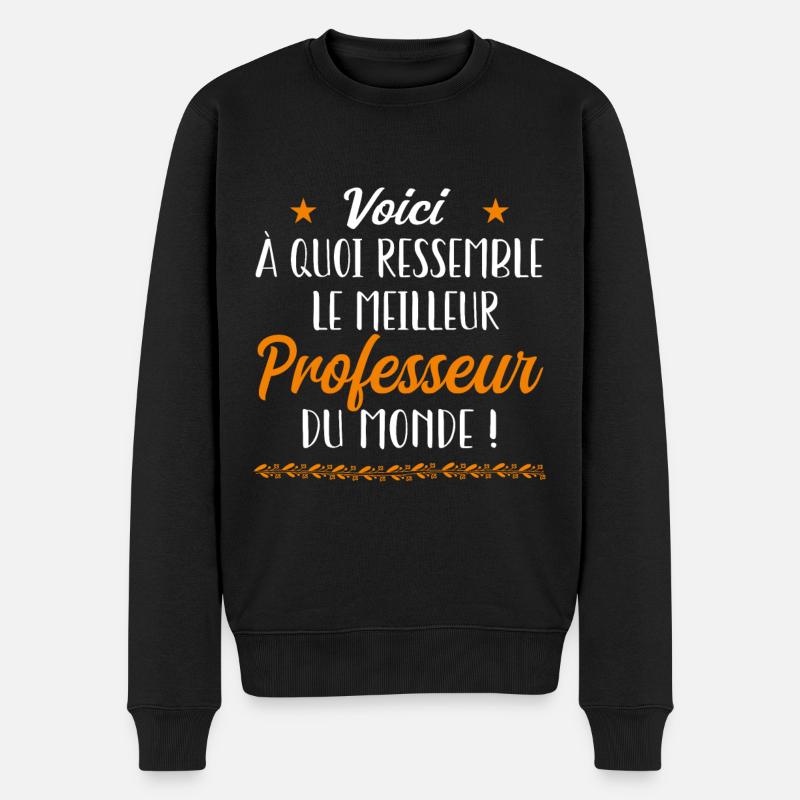 le meilleur professeur du monde - Pull Premium bio Homme - noir