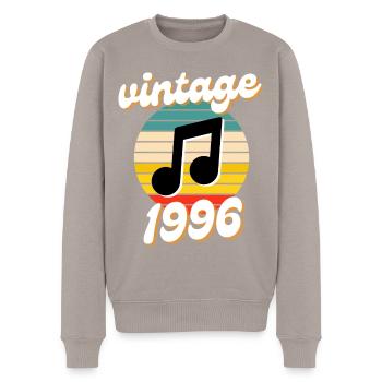 born vintage year 1996 gift idea 90s - Men's Premium Organic Jumper - taupe - Front - Nico (187cm)