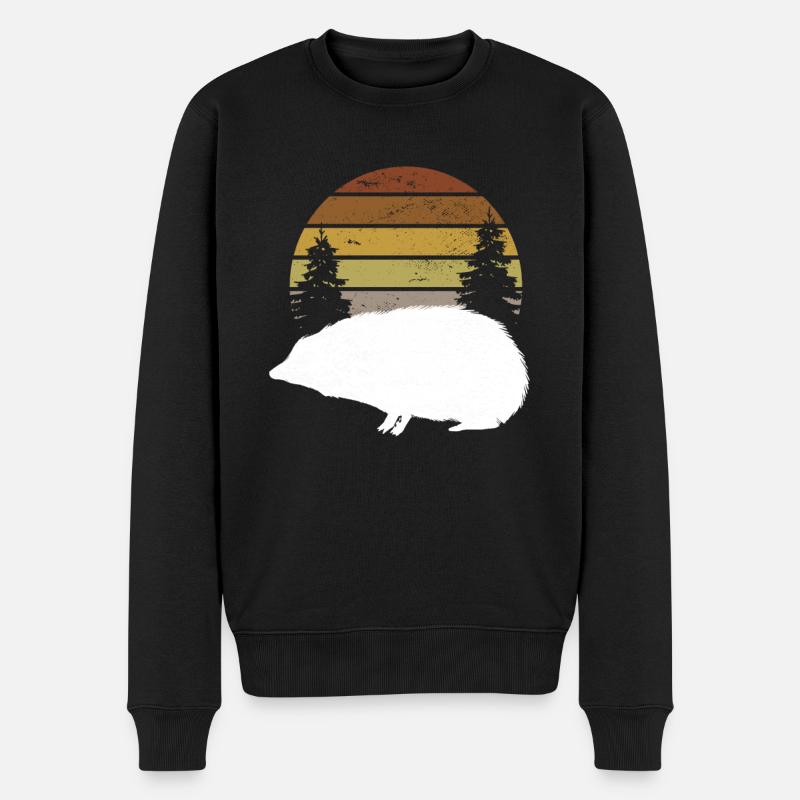 Forêt de hérissons - Pull Premium bio Homme - noir