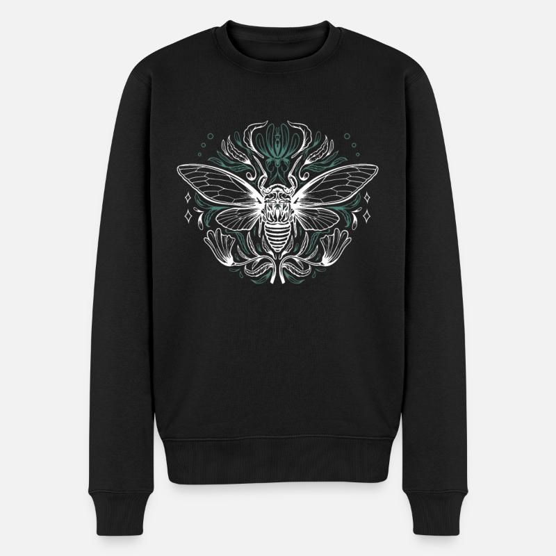 Cicada Cicada Brood Insect - Men's Premium Organic Jumper - black