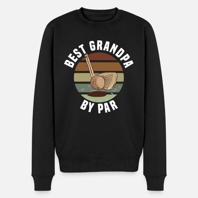Golf Cart Bälle Sport - Männer Premium Bio Pullover - Schwarz