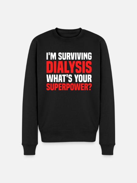 Kidney Surgery Transplantation - Men's Premium Organic Jumper - black