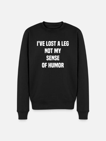 Leg amputation amputates leg - Men's Premium Organic Jumper - black