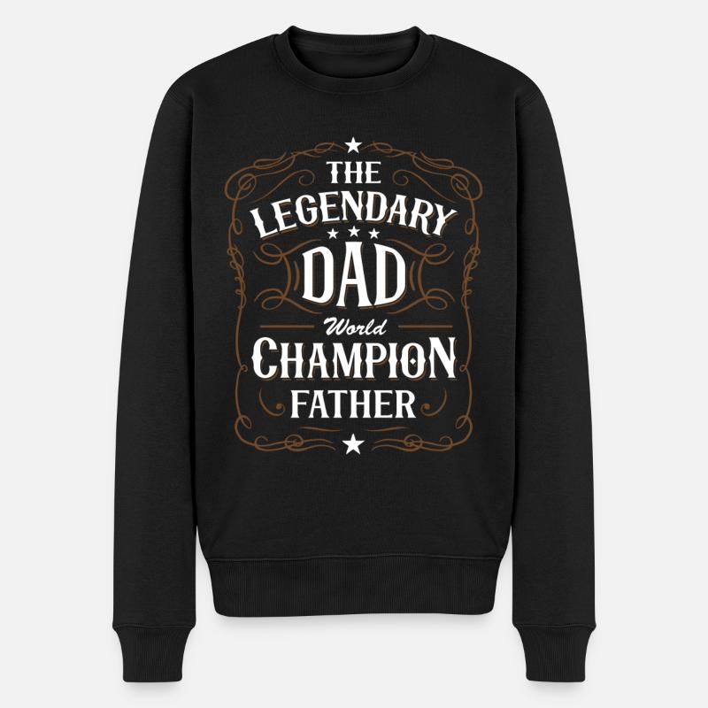 Le papa légendaire - Pull Premium bio Homme - noir