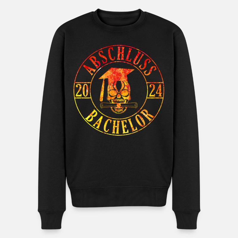 Bachelor Totenkopf 2024 - Männer Premium Bio Pullover - Schwarz