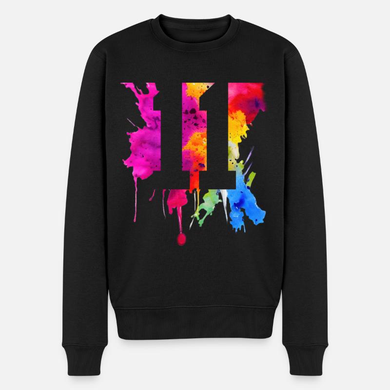 11 JAHRE 11. GEBURTSTAG - Männer Premium Bio Pullover - Schwarz