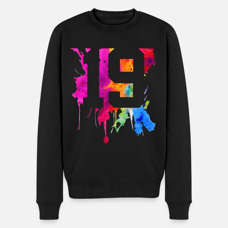 19 ANS 19E ANNIVERSAIRE - Pull Premium bio Homme - noir