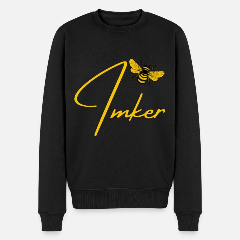 Imker Edition - Honigbiene - Männer Premium Bio Pullover - Schwarz