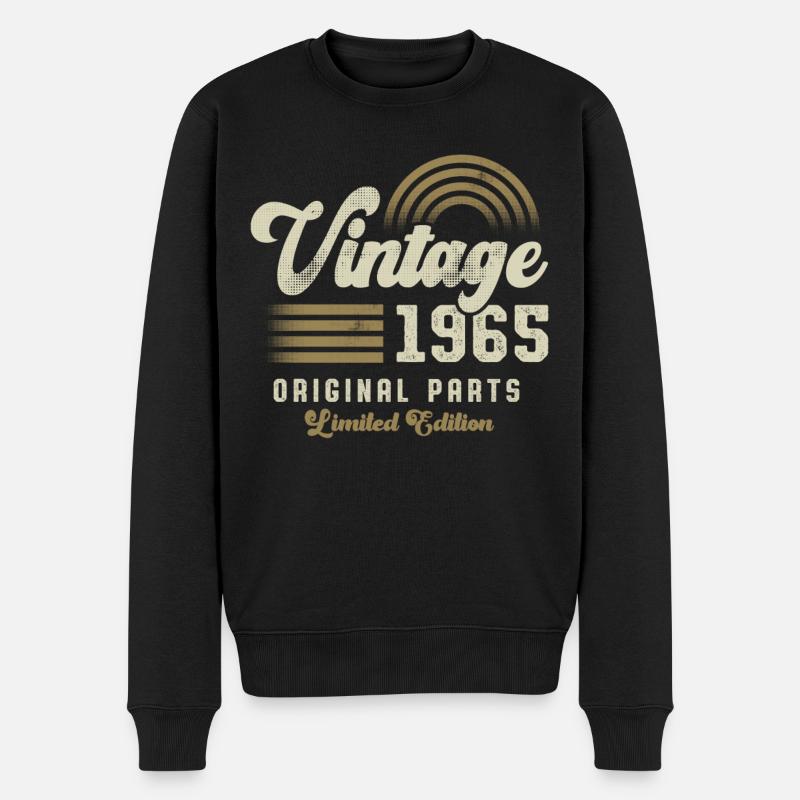 Millésime 1965 Anniversaire Rétro - Pull Premium bio Homme - noir