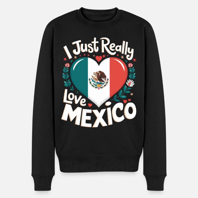 Mexique Mexique Mexicain Espagnol - Pull Premium bio Homme - noir
