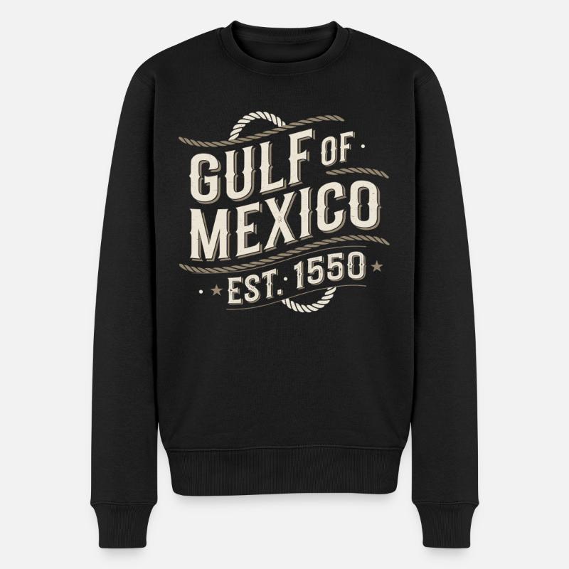 Golfe du Mexique - Pull Premium bio Homme - noir