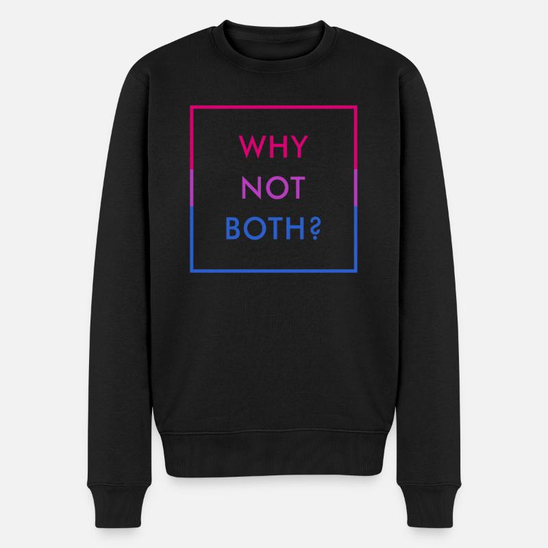 Drôle Bi Couleurs Bisexuelle Expression de la fierté - Pull Premium bio Homme - noir