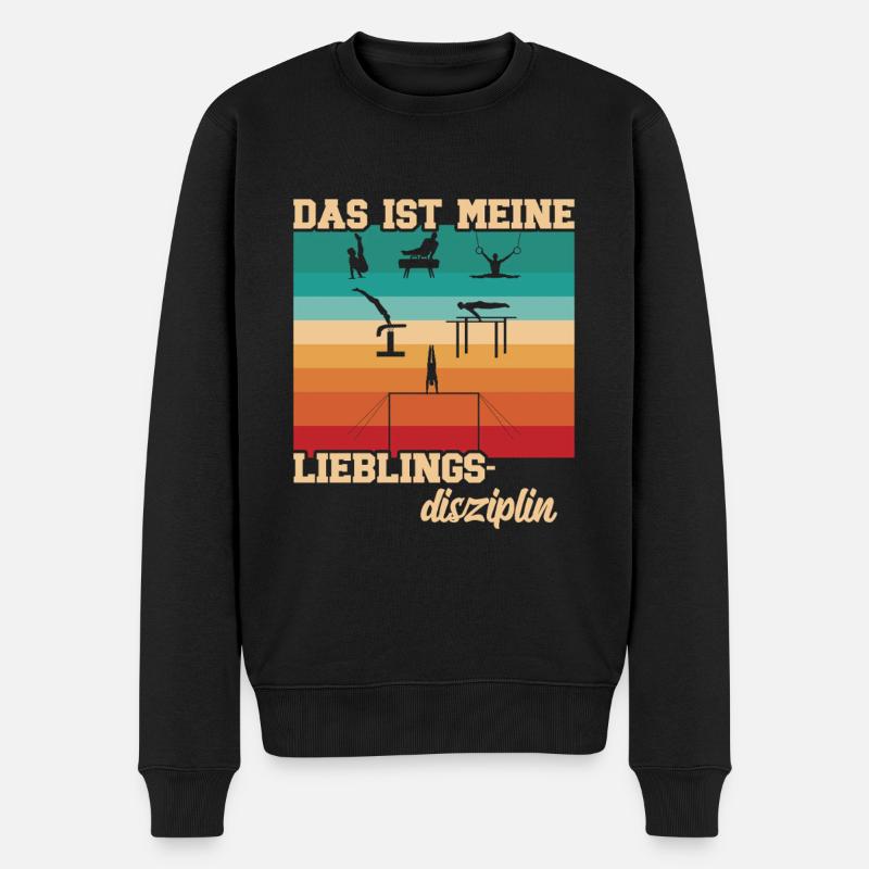 Bodenturnen Gymnastik Kunstturnen - Männer Premium Bio Pullover - Schwarz