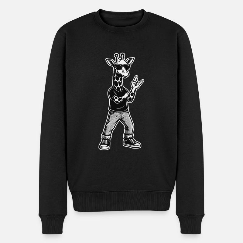 Style girafe cool - Pull Premium bio Homme - noir