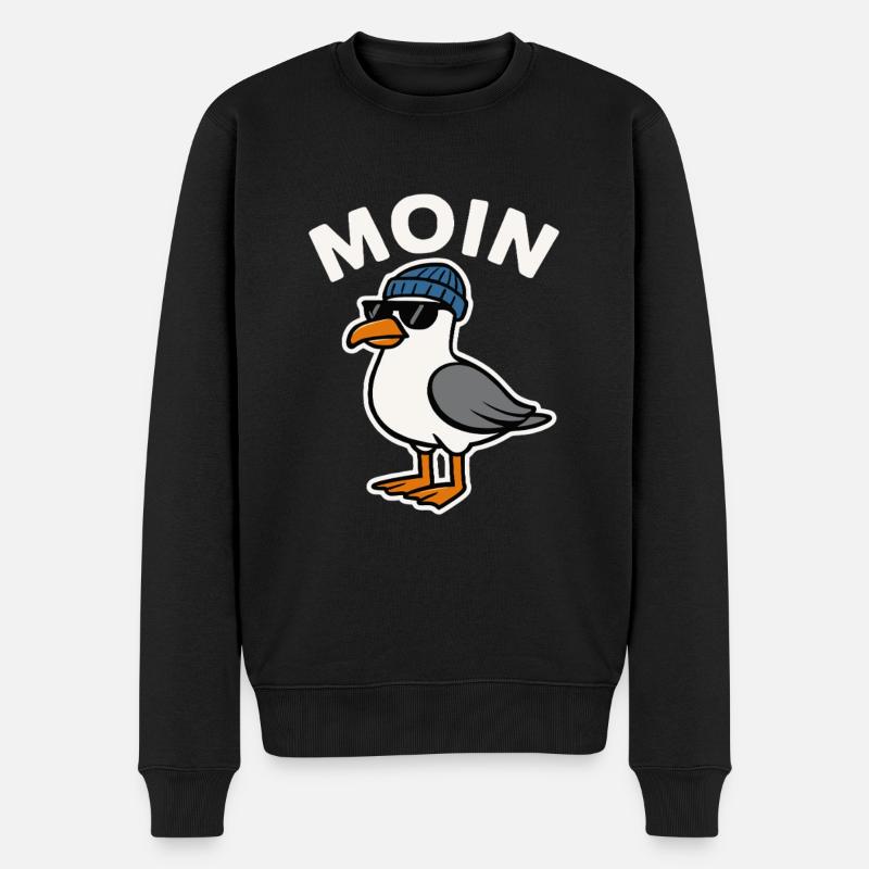 Moin Seagull - Pull Premium bio Homme - noir