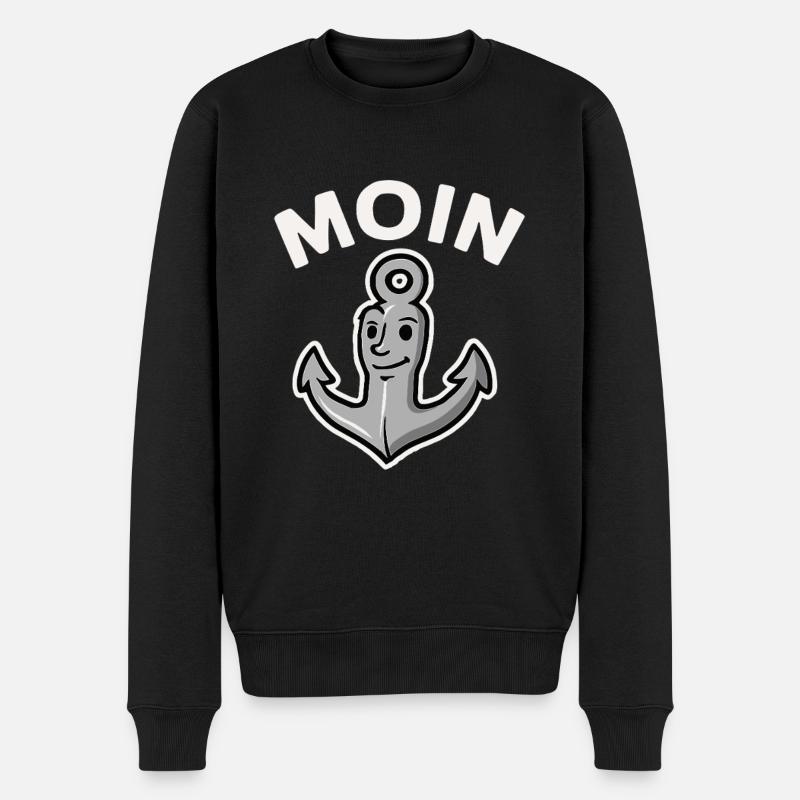Moin Anker - Pull Premium bio Homme - noir
