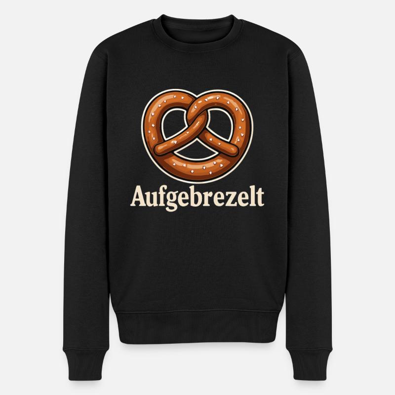 Habillé – Bavarian Bretzel Design - Pull Premium bio Homme - noir