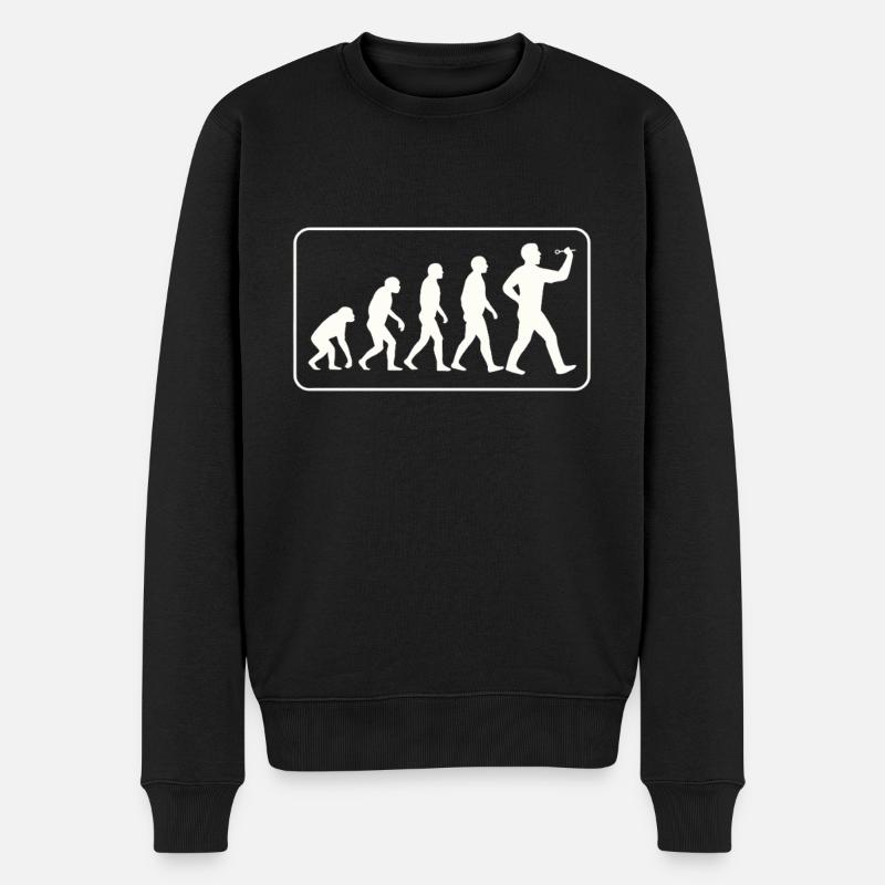 Evolution Dart - Men's Premium Organic Jumper - black
