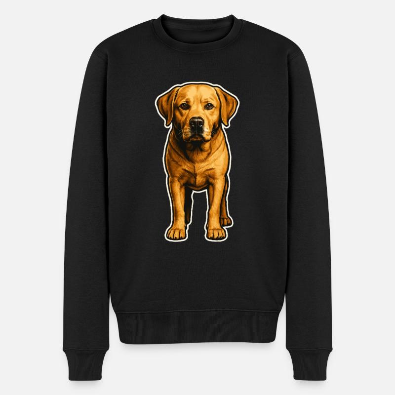Chien loyal – Labrador - Pull Premium bio Homme - noir