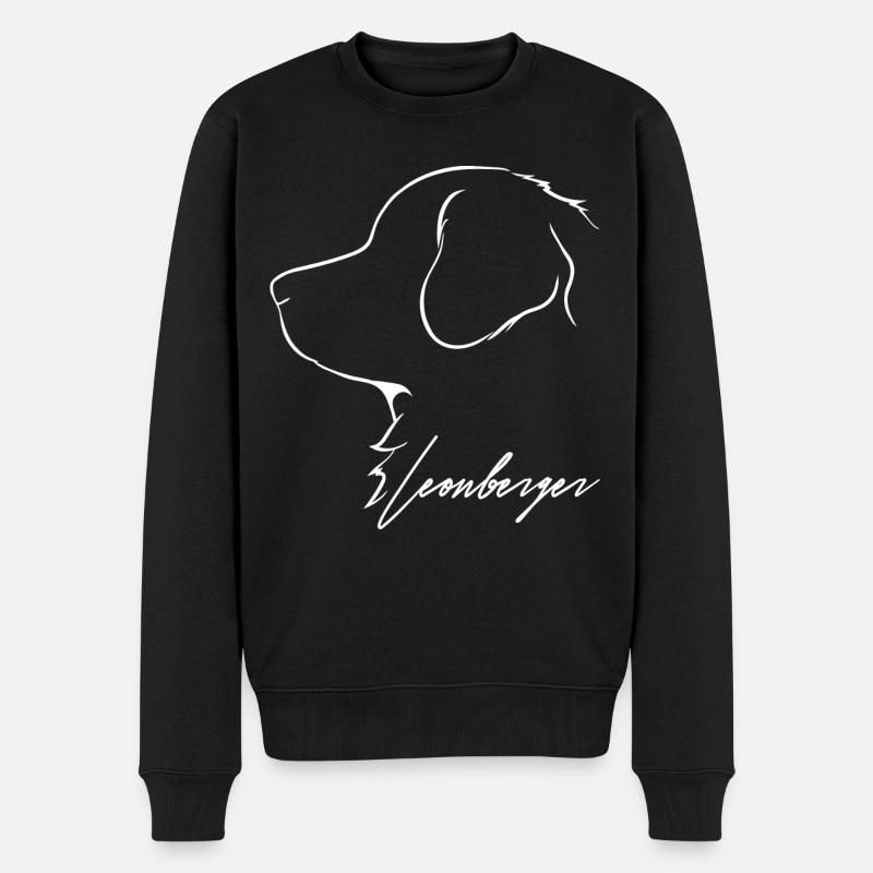 Profil LEONBERGER Idée cadeau chien pour chien Wilsigns - Pull Premium bio Homme - noir