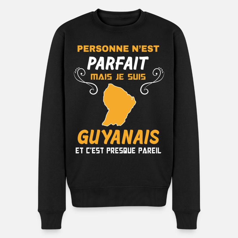 Guyane Guyanais Humour Idée Cadeau - Pull Premium bio Homme - noir