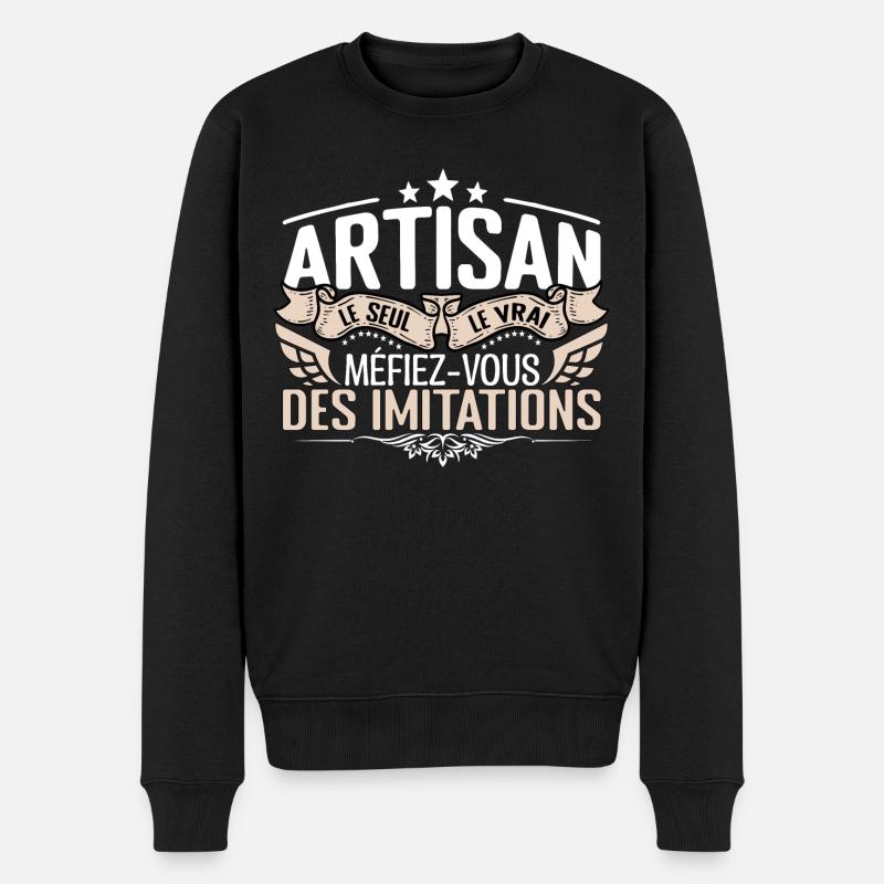 Artisan le seul Artisan le vrai Artisan - Pull Premium bio Homme - noir