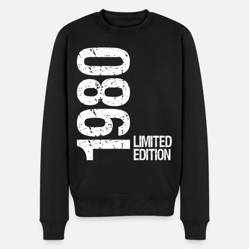 1980 Édition limitée - Pull Premium bio Homme - noir