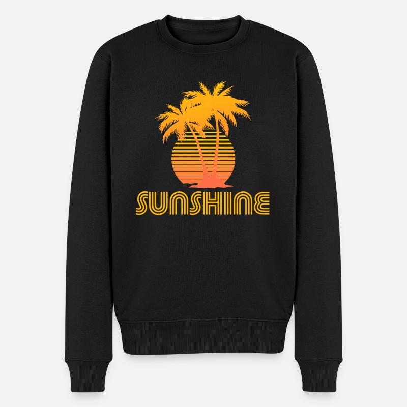 Sunshine - Männer Premium Bio Pullover - Schwarz